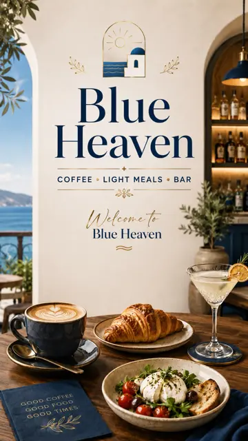 Blue Heaven Coffee, Light Meals and Bar